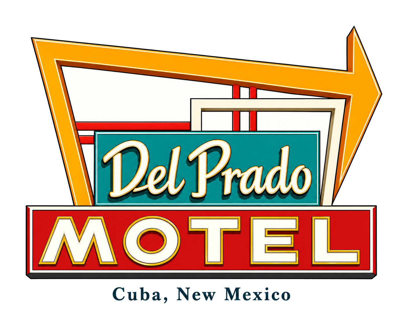 Del Prado Motel logo